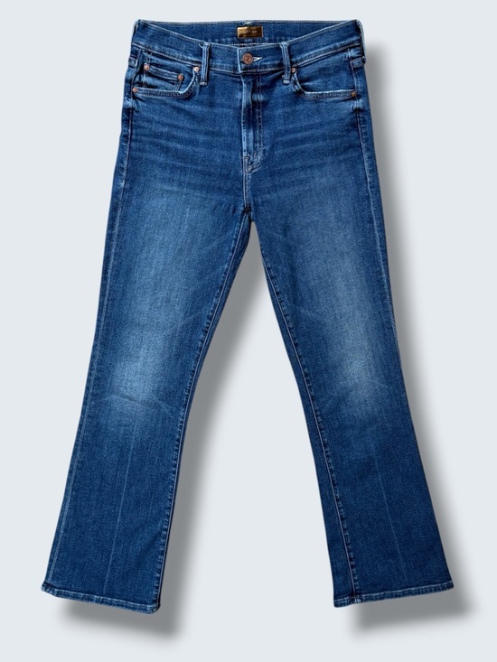 MOTHER Denim - MOTHER The Outsider Ankle High Rise Jeans Blue “Walking on Coals” Size 27